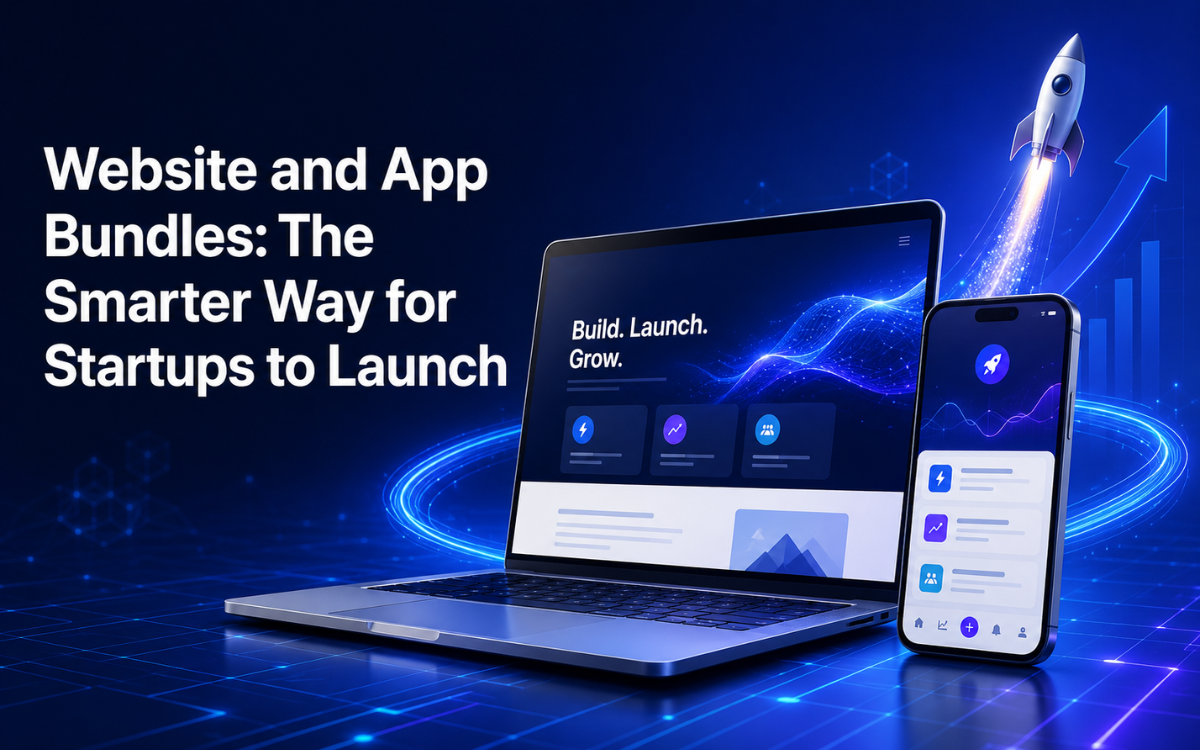 Website and mobile app development bundle for startups